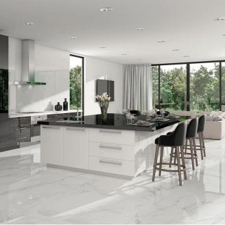 Marmor Gulvflis <strong>Florens Carrara</strong>  Hvit Polert 60x120 cm
